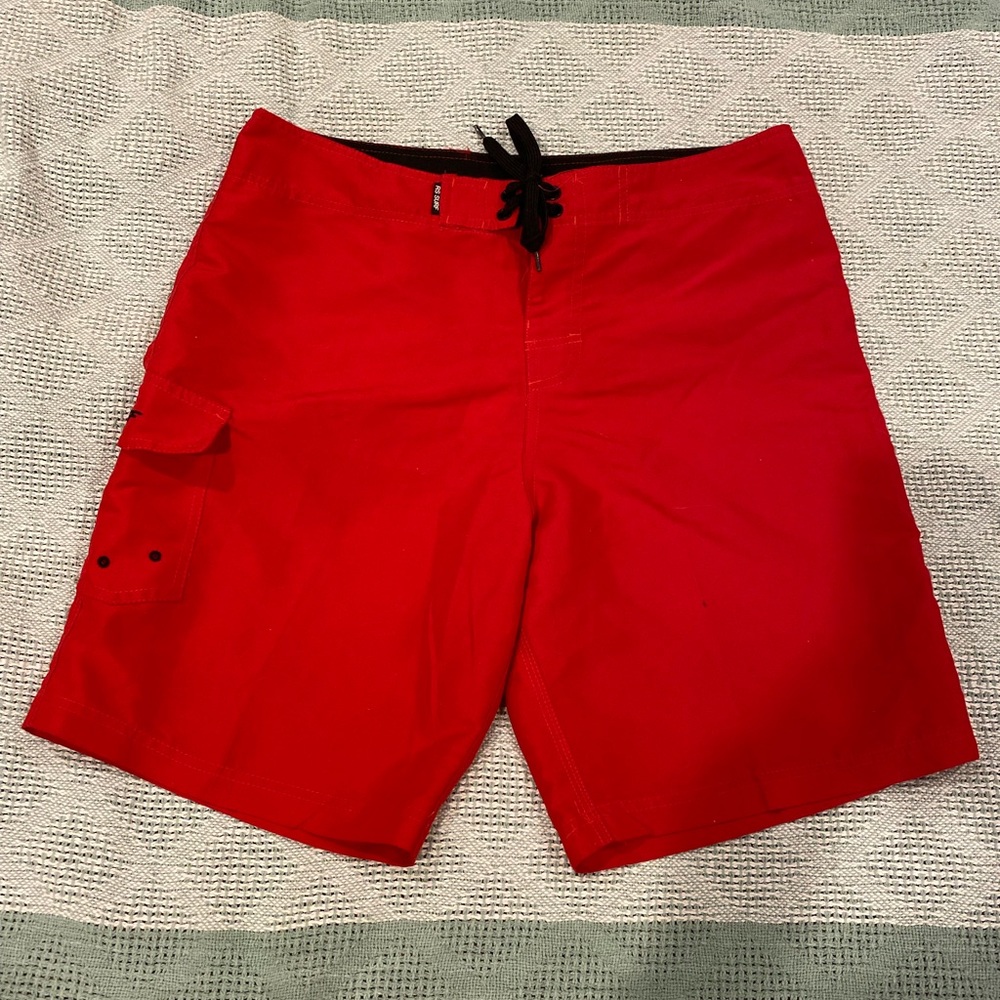 RS Surf Men’s Red Swim Trunks